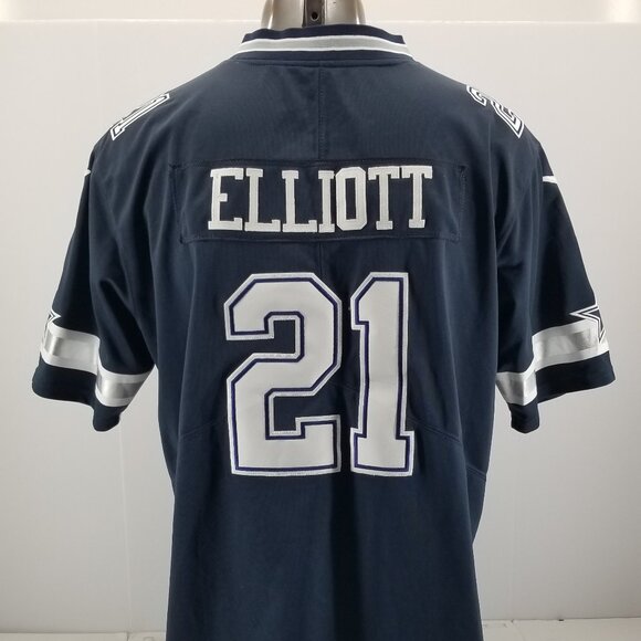 Nike Dallas Cowboys Ezekiel Elliott Signature Jersey #21 Men’s Sz XL On Field - Picture 4 of 11